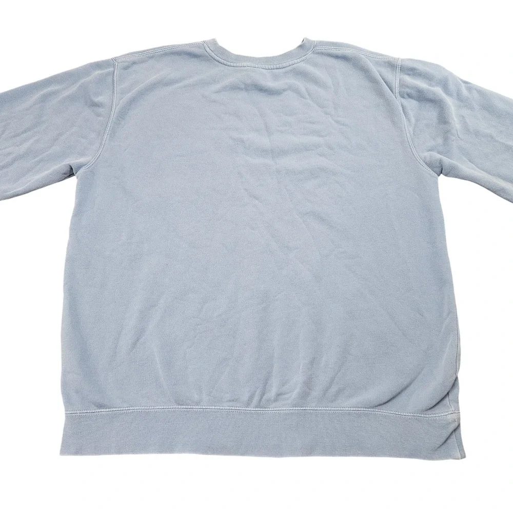 Minnesota Crewneck Sweatshirt Mens Large Light Blue Pullover Cabincore Cozy